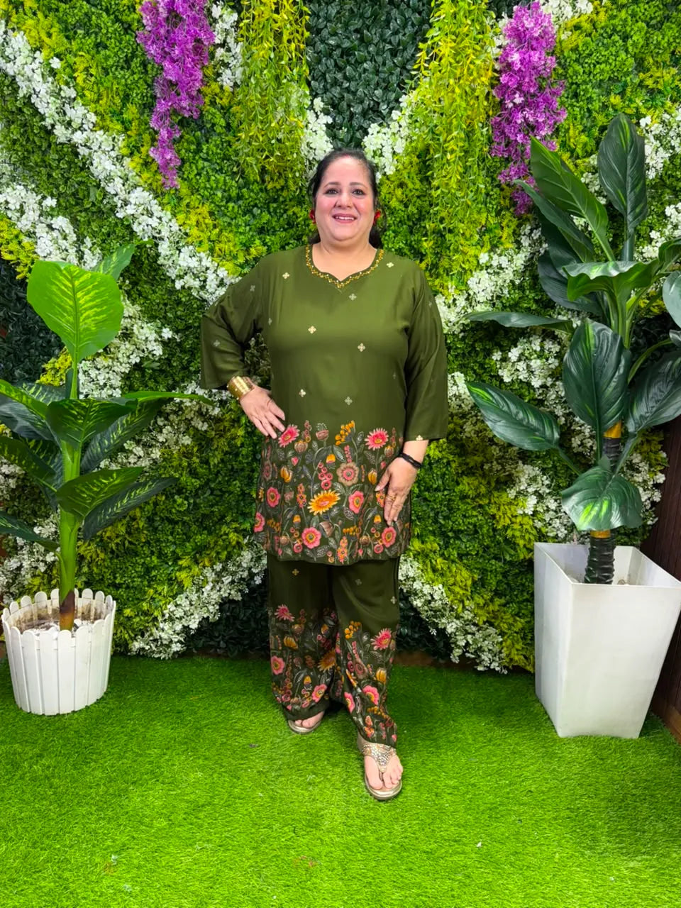 Jashn Floral Cord Set - View 2