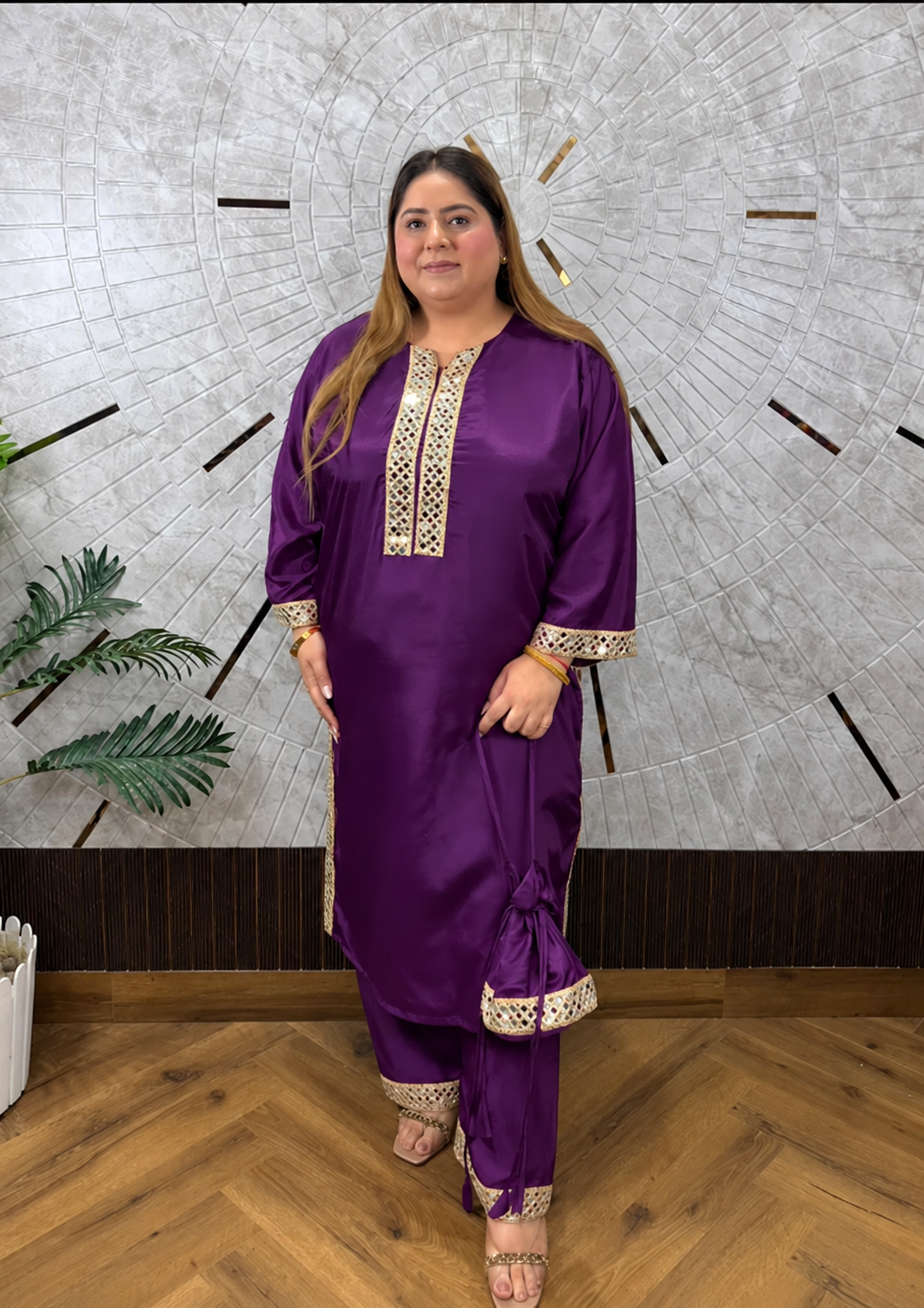 Mirror Grace Potli Cord-set