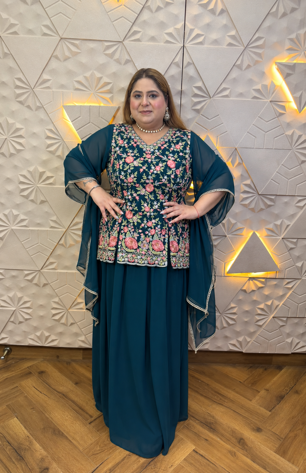 Gul Skirt Set