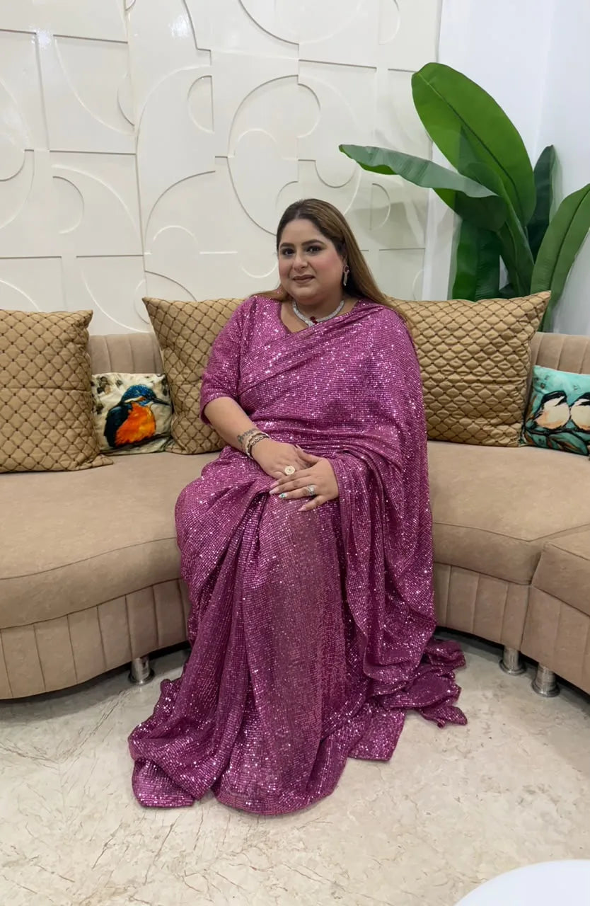 Dazzling Sequence Saree
