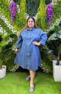 Denim Luxe Dress - View 1