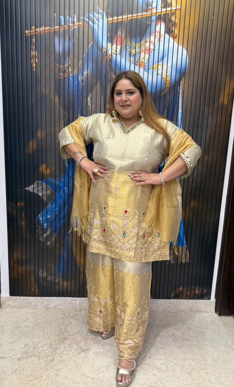 Varnisha Plazzo Suit