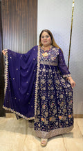 Mahal Embroidery Anarkali - View 1