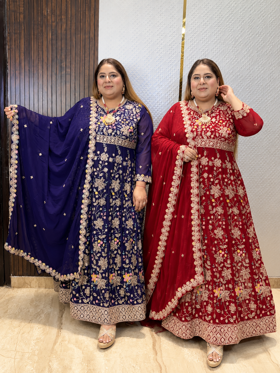 Mahal Embroidery Anarkali - View 2