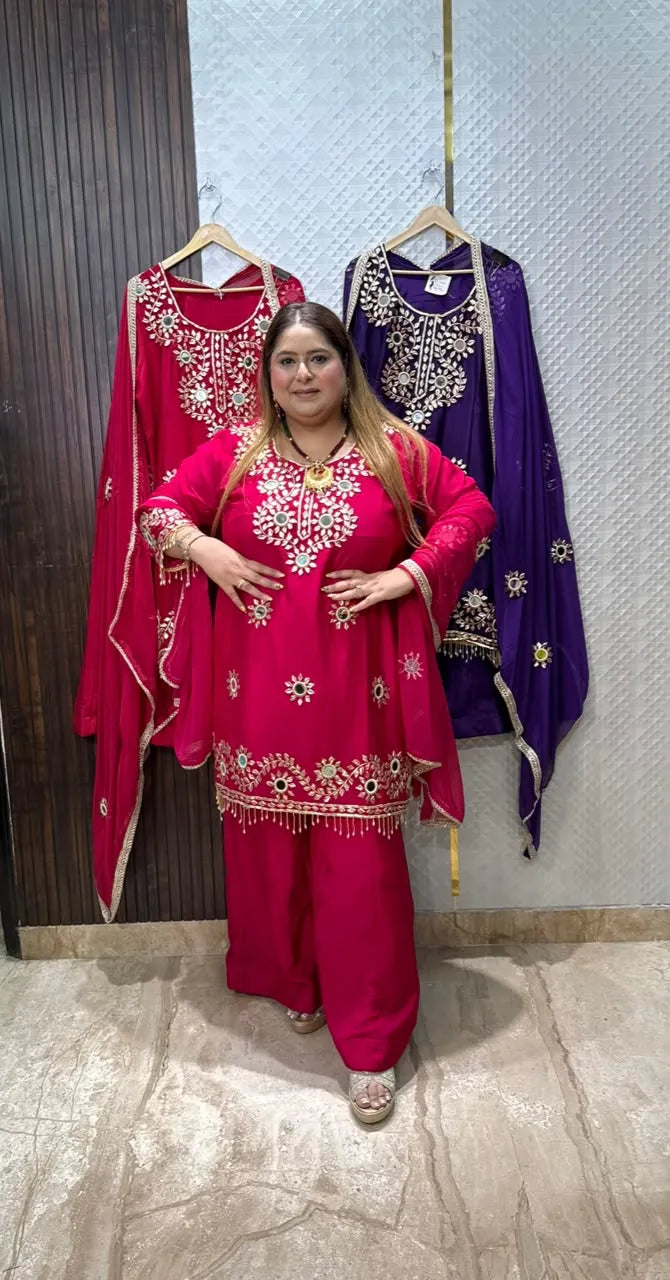 Samaira Plazo Suit Set - View 1
