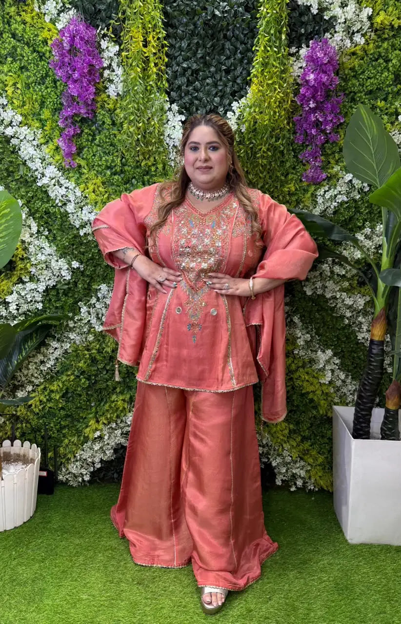 Kesar Vani Plazzo Suit Set