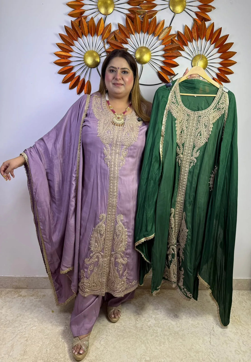 Festive Gold Suit Set